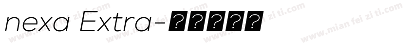nexa Extra字体转换